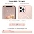 thumbnail image 3 of Funda de teléfono BENTOBEN para iPhone 12 Pro Max de 6.7 pulgadas, rosa mate, 3 of 8