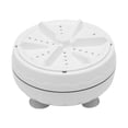thumbnail image 1 of Lavadora giratoria personal, herramienta de lavado doméstico, lavadora, mini lavadora multiusos automática para viajes, dormitorios, viajes de , caja transparente blanca Sunnimix minilavadora, 1 of 7