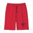 thumbnail image 3 of Boys & Girls 4th of July Outfit Sets Crewneck Short Sleeve Print T-Shirt & Shorts 2-Piece Sets for 4-14 Years, 3 of 8