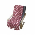 thumbnail image 4 of Pink Polka Dots Soft Flannel Fleece Throw Blanket, Retro Style Fluffy Furry with Blots Romantic Feels, Cozy Plush for Indoor and Outdoor Use, 50" x 70", Dark Coral Pale Pink, by Ambesonne, 4 of 6