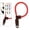 Red, variant on Digital Camera Wrist Strap Nylon Leather DSLR Cameras Holder Universal Durable Arm Lanyard - Red