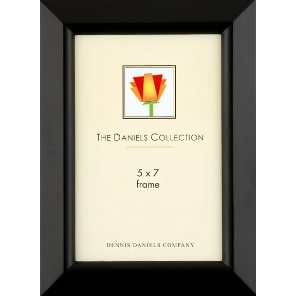 DIAMOND POINT bevel classic in Ebony-Black 5x7 frame by Dennis Daniels - 5x7