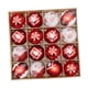 thumbnail image 1 of 16x Bolas Navideñas Adornos Navideños Colgantes Bolas Colgantes Rojo blanco, 1 of 9