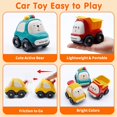 thumbnail image 4 of MOONTOY Push Toy Cars for 1 Year Old, Baby Toys 12-18 Months, Infant Play Vehicle Set, Toddler Toys Age 1-2, Baby Racing Cars, First Birthday Gift for 1 2 Year Old Boy Girl, 4 of 8