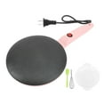 thumbnail image 2 of 8 Inch Electric Crepe Maker, Long Handle Non Stick Dipping Plate with Egg Whisk, Silicone Spatula, Tray, Cook Roti Tortillas Pancakes, Easy to Clean Portable Compact Baker, 2 of 7