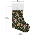 thumbnail image 2 of Coolnut Mushroom Christmas Stocking Personalized Large Candy Stocking, Xmas Stockings Decoration Hanging Gift for Family Holiday Party Ornaments Decor Fireplace, 2 of 7