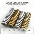 thumbnail image 2 of 1/2/3 Rolls Package, 3D Stereo Carved Metal Groove Wall Stickers Sound-Absorbing & Noise-Reducing PVC Material, Peel-and-Stick Thickened Version, Suitable for Kitchen Walls, Bathroom Walls, Living Ro, 2 of 9