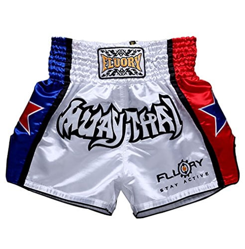 FLUORY Muay Thai Fight Shorts,MMA Shorts Clothing Training Cage Fighting Grappling Martial Arts Kickboxing Shorts Clothing
