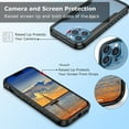 thumbnail image 3 of Compatible with iPhone 13 Pro Max Case, 2 in 1 Heavy Duty [Military Grade] Shockproof Drop Protection Case Compatible with iPhone 13 Pro Max 6.7inch,Black, 3 of 8