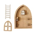 thumbnail image 3 of Accesorio de muebles de casa de muñecas en miniatura Puertas de madera Simulación 1:12 Muebles de puerta de casa de muñecas para el hogar Escena de bricolaje Dormitorio Decoraciones Estilo C Baoblaze puerta de la casa de muñecas, 3 of 6