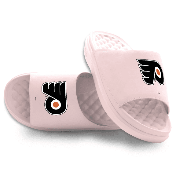 Unisex ISlide Pink Philadelphia Flyers Primary Motive Slide Sandals