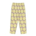 thumbnail image 5 of Naloa Yellow Lemon Slices Print Women’s Ultra-Soft Comfy Pajama Lounge Pants with Pockets & Drawstring, 5 of 8
