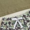thumbnail image 6 of Kaprioy Toddler Baby Boy Clothes Boys Summer Clothes Retro Camo Hunting Shirts T-Shirt + Camouflage Shorts Set 6 12 18 24 Months 2T 3T, 6 of 6
