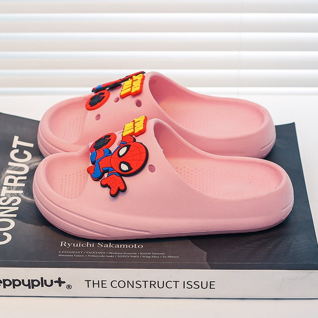Zapatillas antideslizantes de suela gruesa para hombre araña de Marvel, pies de Eva circundantes, nuevas