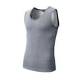 thumbnail image 2 of uublik Men's Long Sleeve Thermal Shirt Sleeveles Shirts Men Underwear Tops Warm Undershirt Base Layer Vest, Gray, 2 of 4