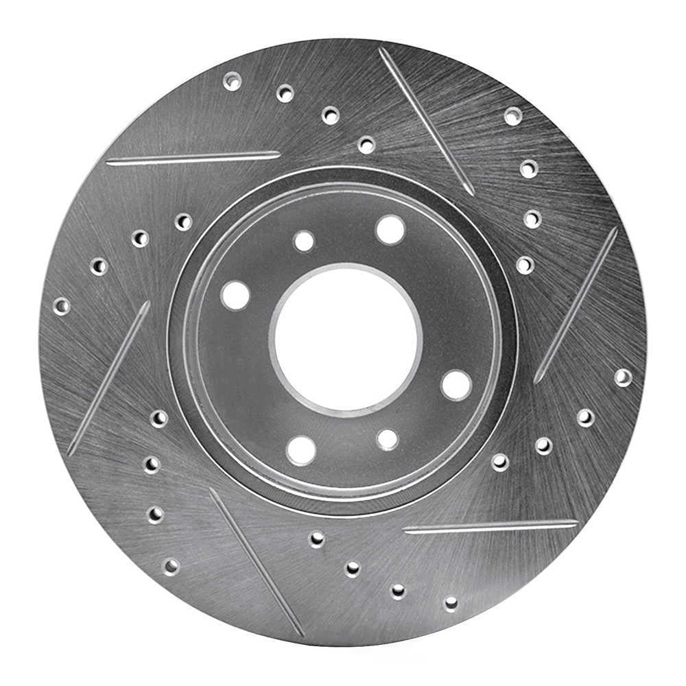 Dynamic Friction Company 631-67040L DFC Brake Rotor - Drilled And Slotted - Silver