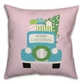 thumbnail image 2 of Creative Products Bright Merry Christmas Truck 16x16 Spun Poly Pillow, 2 of 3