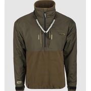 Drake Waterfowl Men's MST Guardian Eqwader Flex Fleece Quarter-Zip Pullover Mossy Oak Bottomland LARGE