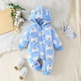 thumbnail image 2 of Gibobby Casual Fall Winter Clothes Infant Baby Boy Long Sleeve Romper Jumpsuit Playsuit One Piece Outfit(Blue,9-12 Months), 2 of 5