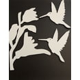 thumbnail image 3 of DCentral Hummingbirds and Flower II Flexible Screen Magnet: Double-Sided. Bright White-Easier to See Day & Night. Decorative. Helps to Stop Walking into Screens, Covers Small Tears Size W 7" x L 8", 3 of 8