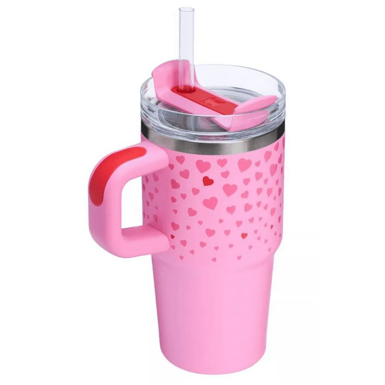 NEW | Stanley 20 oz Stainless Steel H2.0 Flowstate Quencher Tumbler with  Handle | Valentine's Day | Sweet Hearts - Walmart.com
