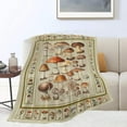 thumbnail image 7 of Mushroom Blanket Mushrooms Throw Blanket Flannel Stuff Merch Cozy Decor Fleece Plush Fuzzy Warm Soft Lightweight Bedding Gifts for Lover Girls Women Men Boy Couch Sofa 60"X50", 7 of 7
