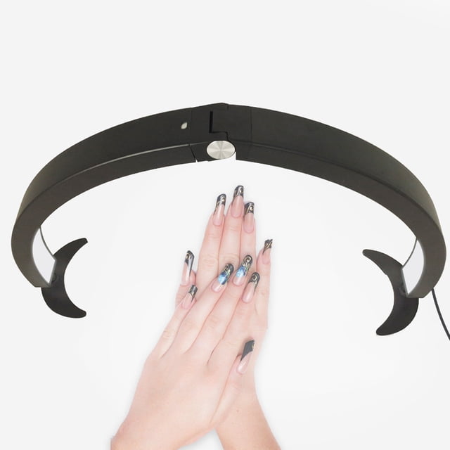 Lámpara De Belleza De Media Luna De 28 Pulgadas, Luz De Escritorio De Uñas LED En Forma De U De 40W 2000LM Con Control Remoto, Para Salón De Uñas, Tatuaje, Hidroterapia