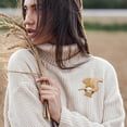 thumbnail image 3 of Wooden Animal Pattern Brooch Pin Cartoon Creature Design Lapel Badge for Sweater Shawl Scarf Accessory, 3 of 3