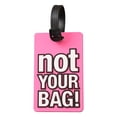 thumbnail image 1 of Dvruxg Fashionable PVC Luggage Tag, Personalized Bag Identifier, English Letters Backpack Hang Tag, Multifunctional Soft Rubber Bag Tag, 1 of 2
