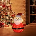 thumbnail image 1 of Muñeco de nieve iluminado, luz de muñeco de nieve brillante plegable para decoración de Navidad de patio de césped al aire libre, 1 of 8