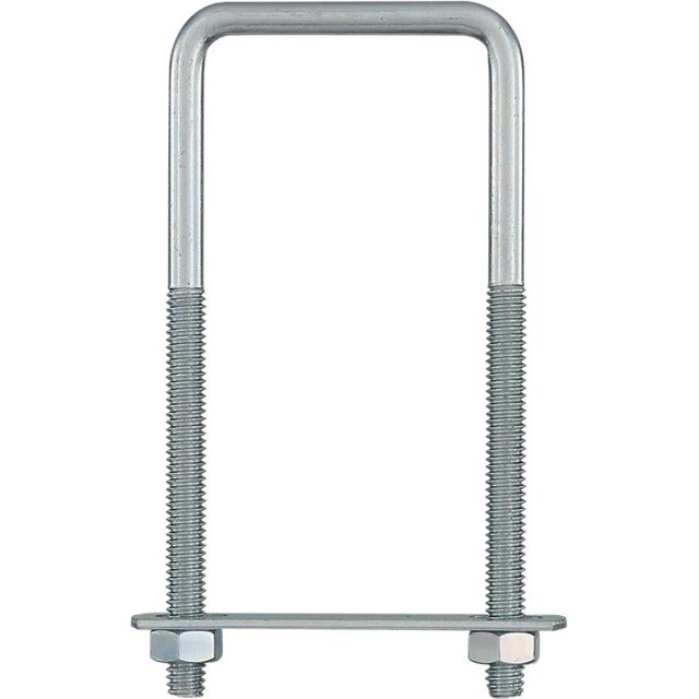 U Bolt National Hardware 2192BC cuadrado, 5 x 2 x 0,8 cm, chapado en zinc
