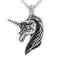 thumbnail image 1 of Controse Unicorn Necklace With Black CZ, 1 of 1
