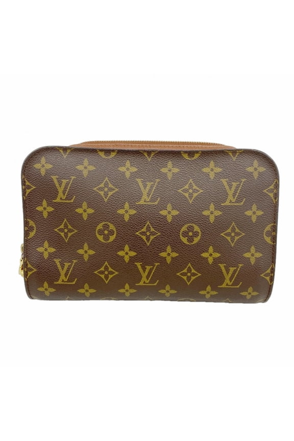 Pre-Owned Louis Vuitton Monogram Orsay Clutch Bag M51790 Brown Women's