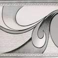 thumbnail image 1 of Peel and Stick Abstract Grey Scrolls Wallpaper Border Retro Design, Roll 33 ft. x 4 in., Self Adhesive, 1 of 4