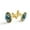 Color 3, variant on Men's Classic Stainless Steel, Daisy Flowers Butterfly Pattern Cufflinks Business Wedding Shirts, Golden