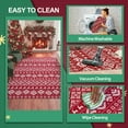 thumbnail image 5 of Pentantan 2'x6' Red Area Rugs for Living Room, Machine Washable Rug Printed Holiday Decor, Non-Slip Rug, 5 of 7