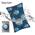 thumbnail image 5 of Kdxio Cotton Pillow Cases 16"x24" Pillowcases,Soft and Breathable Bedroom Pillow Cases-Blue Owl-No Pillow Core, 5 of 5