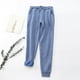 thumbnail image 2 of Leggings de invierno de talla grande para mujer, de felpa lisa: pantalones cálidos y casuales con cintura elástica, para llevar en exteriores e interiores, 2 of 4