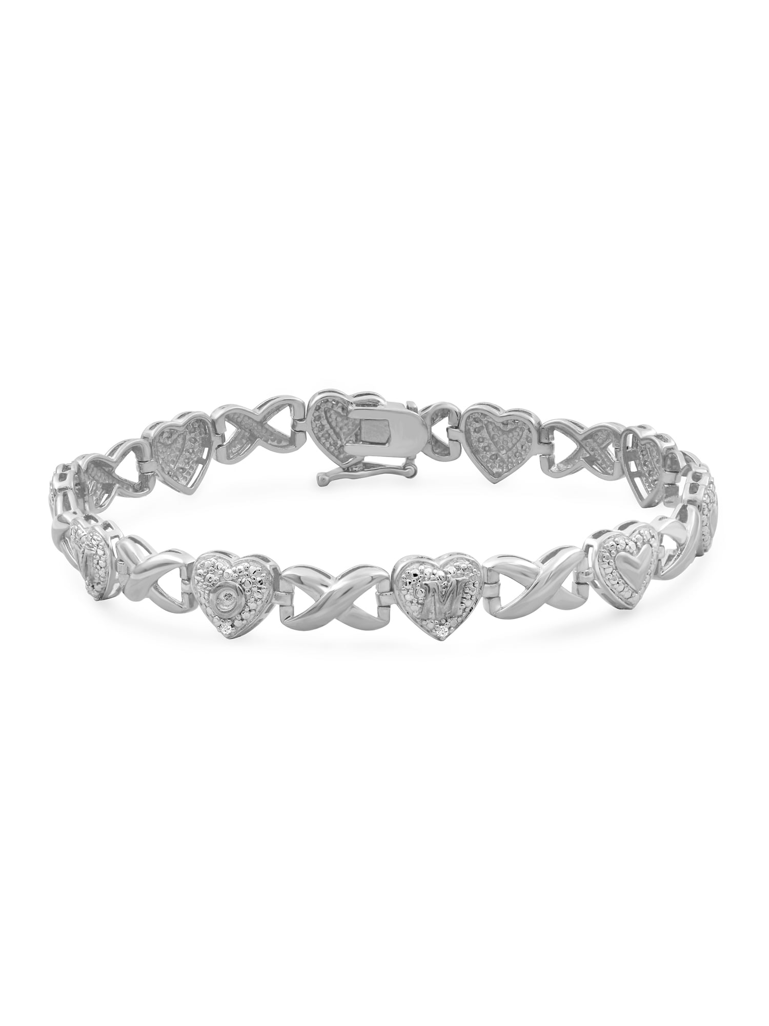 Sparkling Heart Tennis Bracelet シルバー Amazon.com: PANDORA Red Sparkling Heart Tennis Bracelet - Gift for