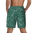 thumbnail image 4 of Haiem Green Christmas Mens Swim Trunks with Compression Liner 2 in 1 Swimming Shorts Stretch Swimwear Quick Dry,Board Shorts-Small, 4 of 9