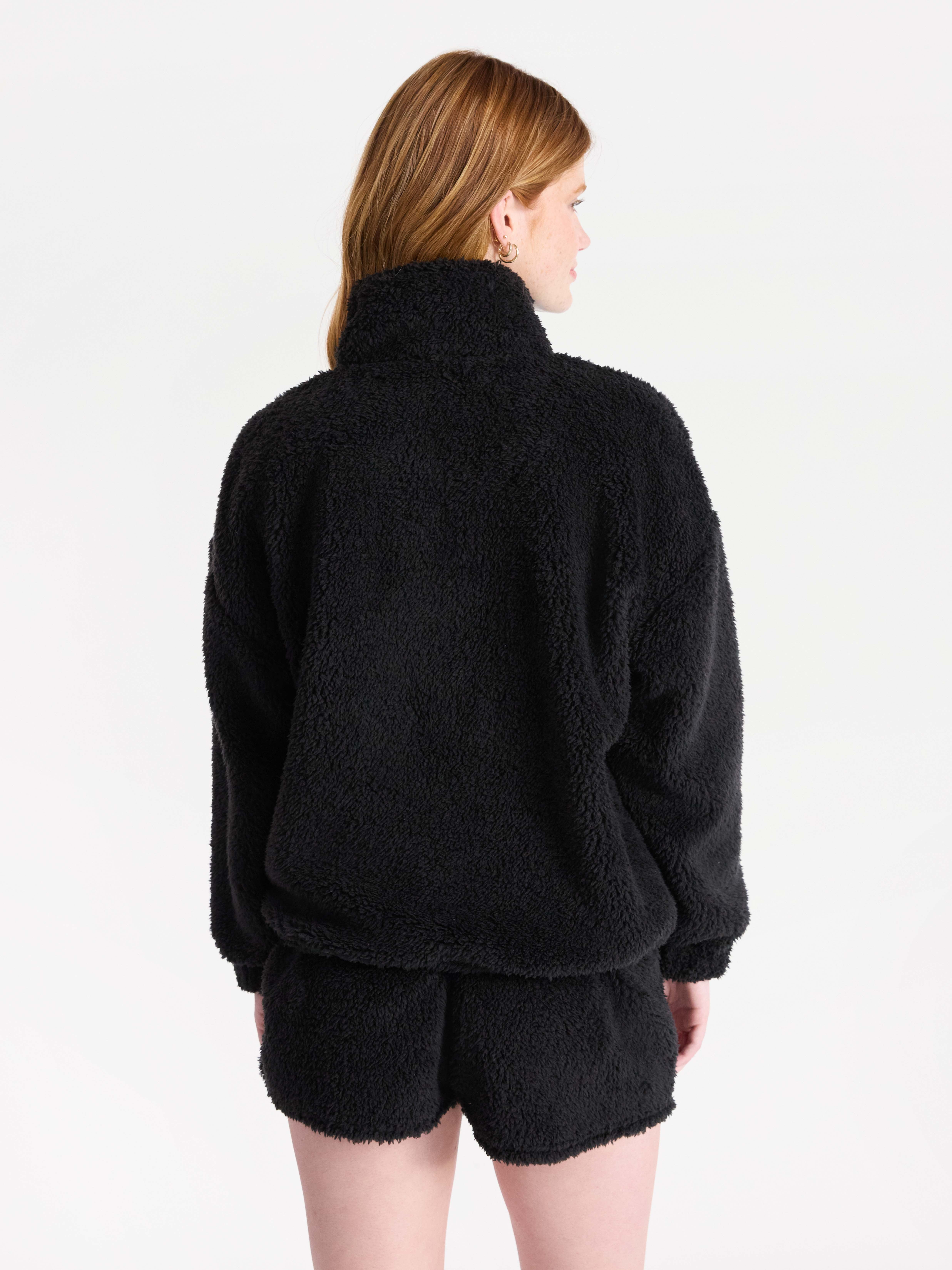 Plush Half-Zip Pullover, Women's and Plus - image 3