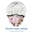 thumbnail image 4 of Shower Caps,Colorful Funny Dachshund Waterproof Shower Cap for Women 4 Pieces,Double Reusable Hair Cover for Shower PEVA Elastic Stretch Hem, 4 of 7