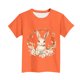 thumbnail image 4 of Manga Corta Crop Top para Niños con Lindo Estampado de Pascua, Cuello Redondo Casual Graphic Tee para 3-14 Años, Tela Suave Transpirable, 4 of 5