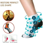 AEVXKHI 6 Pairs Plantar Fasciitis Socks for Men Women Sports Hiking Workout Fitness Exercises Sock Relieves Heel Pain Arch Ankle Foot Heel Spurs