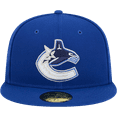 thumbnail image 2 of Men's New Era Blue Vancouver Canucks Core 59FIFTY Fitted Hat, 2 of 6
