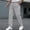 Gray, variant on Men's Solid Plaid Grid Casual Long Pants Elastic Waist Loose Drawstring Relaxed Fit Pattern Trousers for Street Trendy Daily Leisure Khaki L