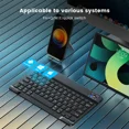 thumbnail image 4 of Teclado inalámbrico Mini teclado recargable compatible con Bluetooth para iPad, teléfono, tableta, Samsung, Xiaomi, IOS, Android y Windows, 4 of 5