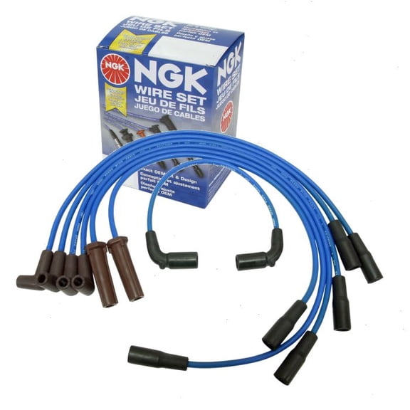 NGK Spark Plug Wire Set compatible with GMC Safari 4.3L V6 1998-2005