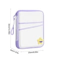 thumbnail image 3 of MTBLYS Bolsa organizadora de malla con asa|apertura completa de 180 grados|múltiples compartimentos con cremallera|ideal para guardar libros|cuadernos y otros artículos de papelería, 3 of 6