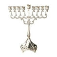 thumbnail image 2 of Costeam Hanukkah Menorahs 9 Branch Gold Plated Menorah for Chanukah Candle Holders Shabbat Jewish Holiday Festival Table Centerpiece Decor, 2 of 6